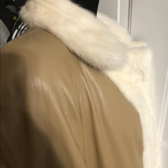❌SOLD❌ RARE! real mink fur & leather coat 1970’s Vintage - Picture 6 of 8